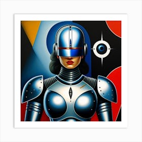 Robot Woman 1 Art Print