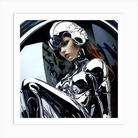 Futuristic Woman 11 Art Print