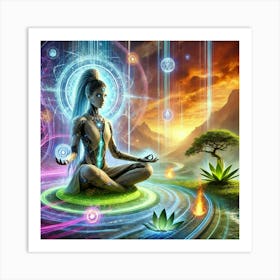 Zora Ashheart Elemental Insight Sci Fi Art Print