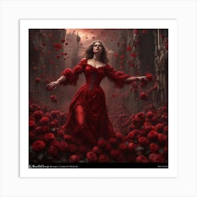 Red Rose Art Print