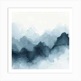 Abstract Watercolor Painting 16 Art Print