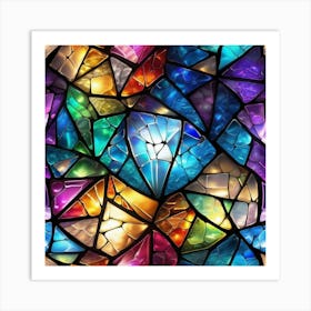 j Vitrai Art Broken Glass Effect No Background Stunning Something That Even Doesnt Exist Mythic Art Print