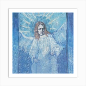 Half Figure Of An Angel (After Rembrandt), Vincent Van Gogh Art Print