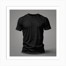 Black T - Shirt 17 Art Print