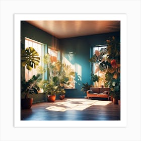 Living With Plants Art Print