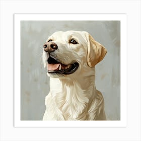 Labrador Retriever Calm Oil Painting 1 Art Print