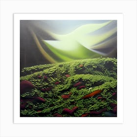 Mountain Greenery Art Print