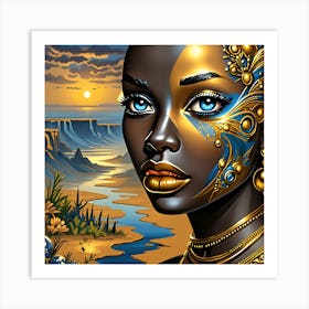 African Beauty Art Print