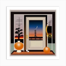 Asian Doorway Art Print