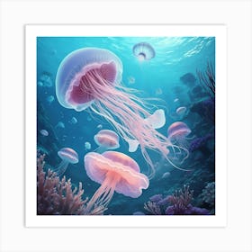 Jewels of the deep Art Print