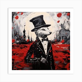 Mouse In A Top Hat Art Print