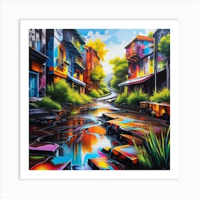 Street Scene Art Print