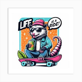 Life Is A Ride Art Print