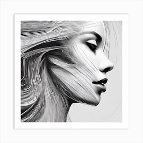 Portrait Of A Woman Art Print