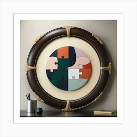 Puzzle Piece Wall Art Art Print