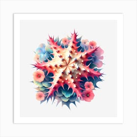 Flowering Starfish Art Print