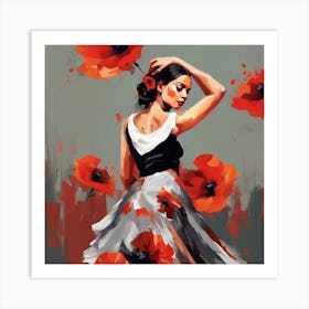Flamenco Dancer 5 Art Print