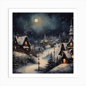 Christmas Easel Reverie Art Print