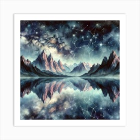 Starry Night Sky Art Print