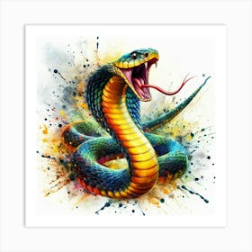 Cobra Painting 2 Art Print