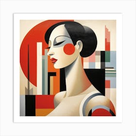 Bauhaus Brazilian Woman 03 Art Print