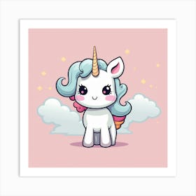 Cute Unicorn 213 Art Print