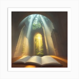 Open Book Art Print