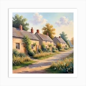 Country Cottages Art Print