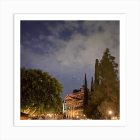 Disneyland At Night Art Print