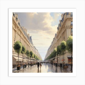 Paris Street.4 Art Print