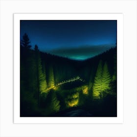 Night Forest Art Print