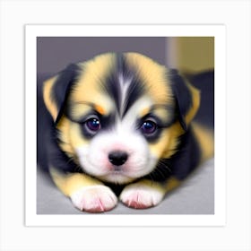 Cute Puppy Art Print