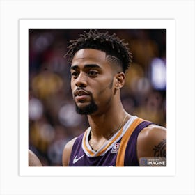 D'angelo Russell AI Art Print