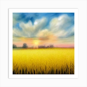 A Cornfield 2 Art Print