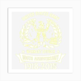 United States Army Warrant Officer 100th Anniversary Art Print