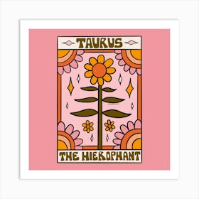 Taurus Tarot Card Art Print