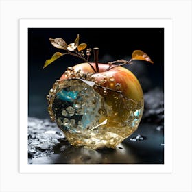 Apple With Diamonds 1 Art Print