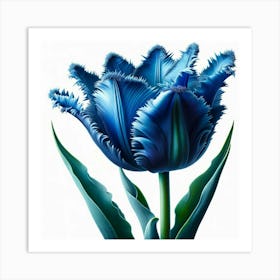 Blue Tulip Art Print