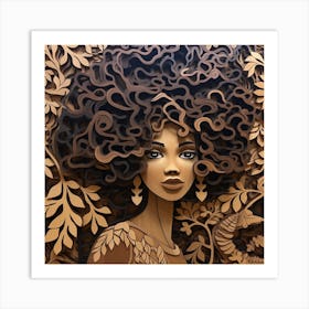 Afro Girl 82 Art Print