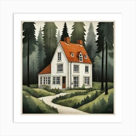 House In The Woods Art Print