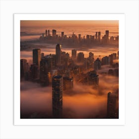 A Cityscape Bl 1 Art Print