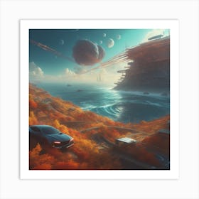 Futuristic City 2 Art Print