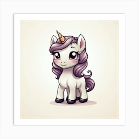 Cute Unicorn 209 Art Print