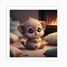 Cute Little Mouse Art Print