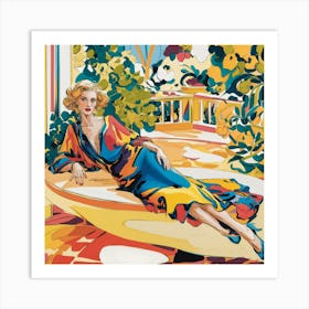 Lady In A Dress Matisse 1 Art Print