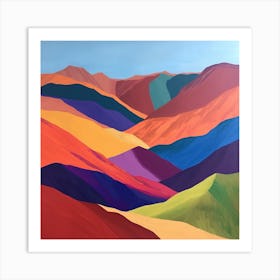 Abstract Travel Collection Kyrgyzstan 4 Art Print