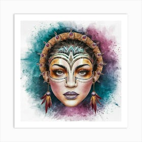 Tribal Woman 1 Art Print