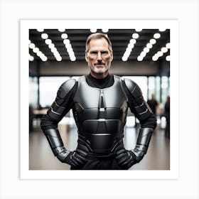 Steve Jobs In Armor 5 Art Print