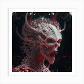 Demon Skull Art Print