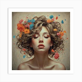 Flower Girl Art Print